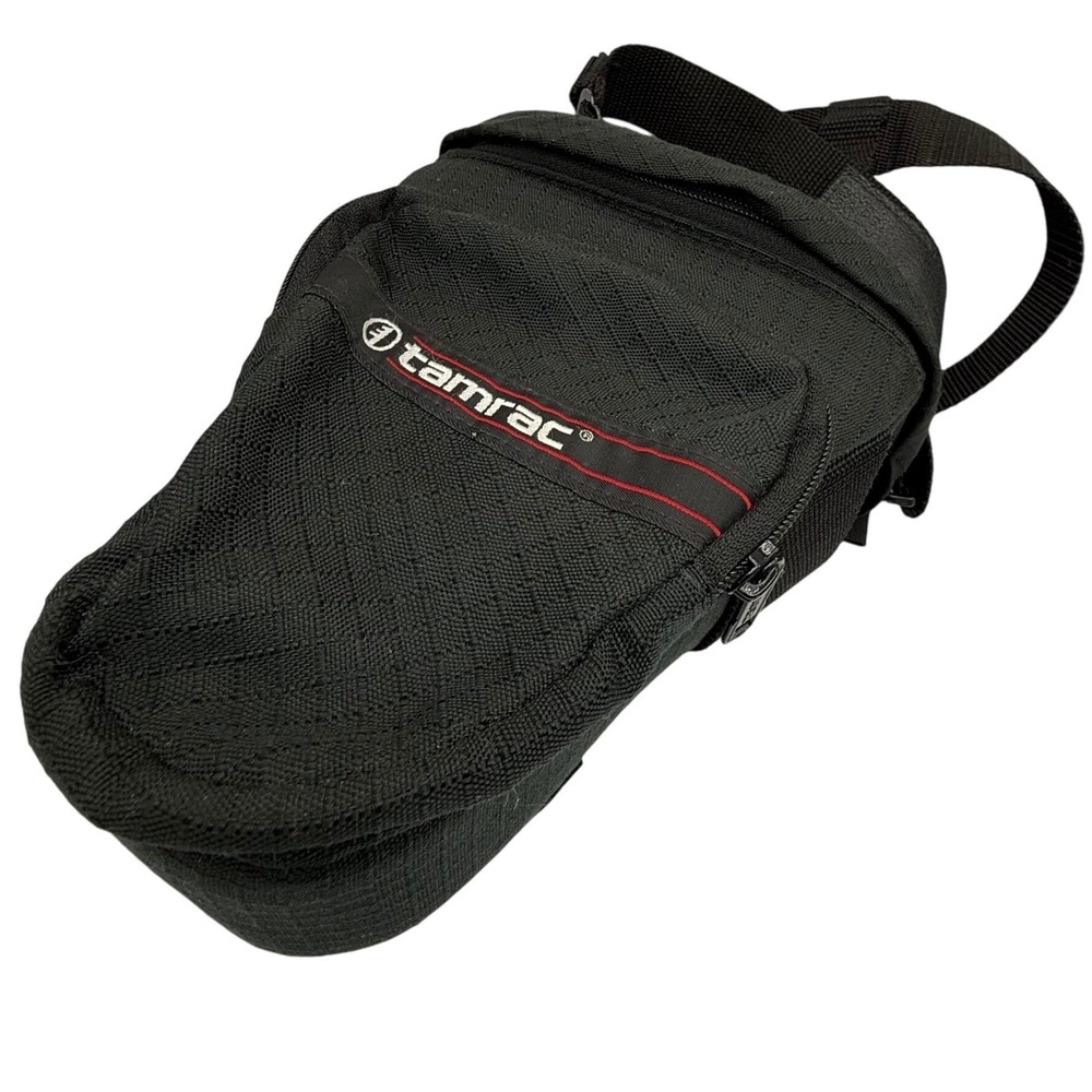 Tamrac Compact Camera Bag Black Red Trim‎ Padded Case for DSLR or Mirrorless